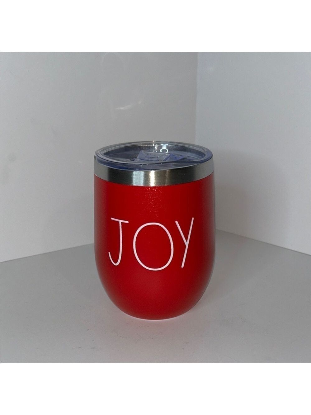Festive Red Joy Insulated Tumbler NWT